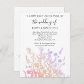 Carte Budget QR CODE Floral Meadow Rose blanche (Devant / Derrière)