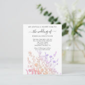 Carte Budget QR CODE Floral Meadow Rose blanche (Debout devant)