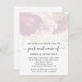 Carte Budget QR Code Gold Roses Marsala (Devant / Derrière)