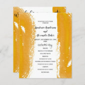 Carte Budget Simple Wedding Program. (Devant / Derrière)