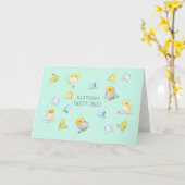 Carte Budgie Cockatiel Birthday Tweetings bird lover (Fleur jaune)