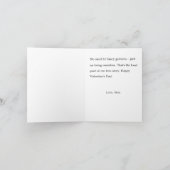 Carte Budgie Couple Custom Valentines or Anniversary  (Intérieur)