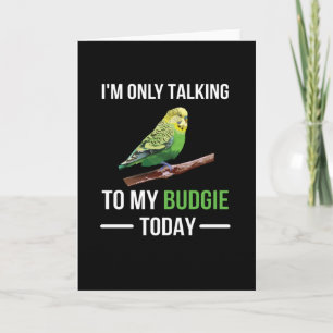 Carte Budgie Propriétaire Budgie Lover Parakeet Bird Bud