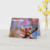 Carte Buds Sakura Cherry Tree. Début Du Printemps (Fleur jaune)