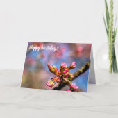 Carte Buds Sakura Cherry Tree. Début Du Printemps (Devant)