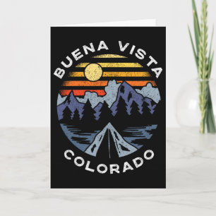 Carte Buena Vista Colorado Montagnes Vacances Camping Do