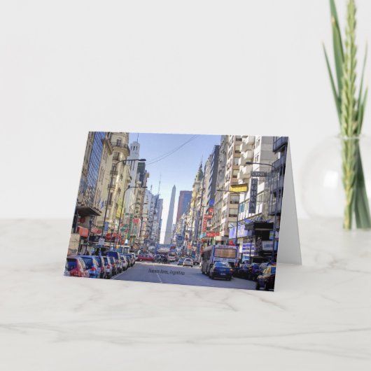Carte Buenos Aires, Argentine (Devant)