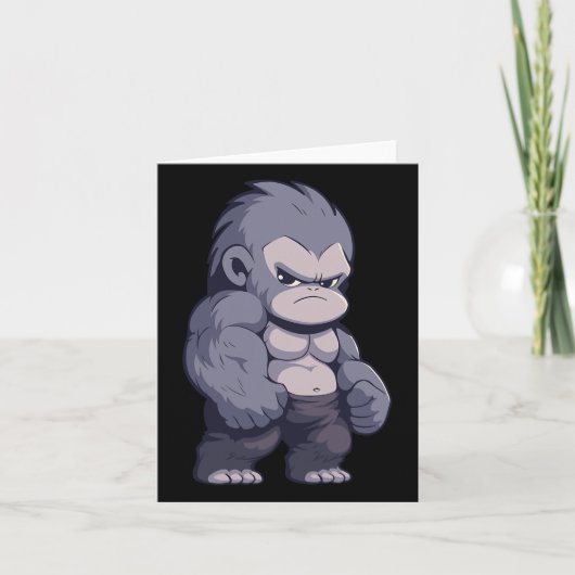 Carte Buff Alpha Silverback Gorilla Ape Design Boxer Go (Devant)