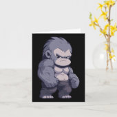 Carte Buff Alpha Silverback Gorilla Ape Design Boxer Go (Fleur jaune)