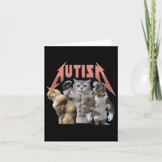 Carte Buff Cats Autism meme (Devant)