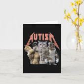 Carte Buff Cats Autism meme (Fleur jaune)