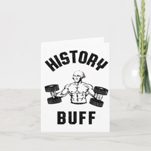 Carte Buff d'histoire drôle George Washington Workout ,