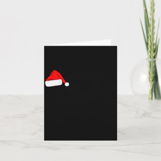 Carte Buffalo Bison Christmas_ Buffalo In Santa Hat (Devant)