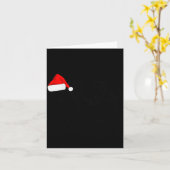 Carte Buffalo Bison Christmas_ Buffalo In Santa Hat (Fleur jaune)