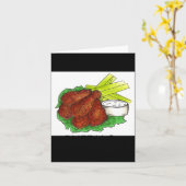 Carte Buffalo Ny New York Hot Bbq Chicken Wings Celery _ (Fleur jaune)