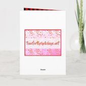 Carte Buffalo Plaid, Gingham et Imprimé Léopard Noël (Dos)