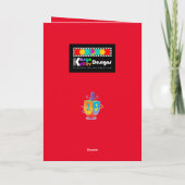 Carte Buffalo Plaid Hanoukka Menorah (Dos)