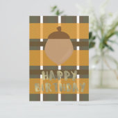 Carte Buffalo Plaid Thanksgiving Automne Anniversaire Go (Debout devant)