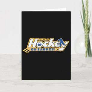 Carte Buffalo Sabres Hockey Noir Sous Licence Officielle