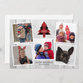 Carte BUFFALO VÉRIFIE L'ARBRE DE NOËL Photo Collage (Devant / Derrière)