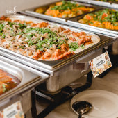 Carte Buffet Blank Thanksgiving Florals Muet