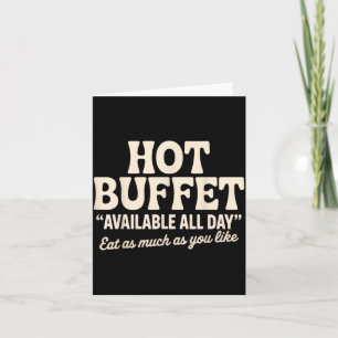 Carte Buffet Chaud Disponible Toute la Journée Blague Dr