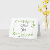 Carte Bufs roses sur Merci Mariage Lierre Vert (Fleur jaune)