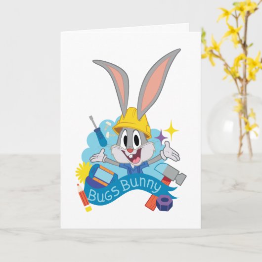 Carte BUGS BUNNY BUILDERS™| BUGS BUNNY™ Character Art (Fleur jaune)