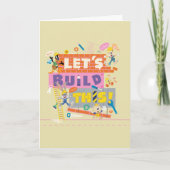 Carte BUGS BUNNY BUILDERS™| "Construisons ce site" (Devant)