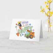 Carte BUGS BUNNY BUILDERS™| DAFFY DUCK™ Sketch Art (Fleur jaune)