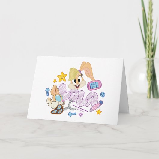Carte BUGS BUNNY BUILDERS™| Lola Sketch Art (Devant)