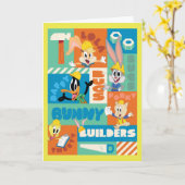 Carte BUGS BUNNY BUILDERS™| Motif de grille de caractère (Fleur jaune)