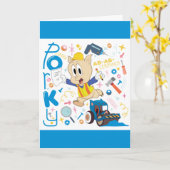 Carte BUGS BUNNY BUILDERS™| Porky Pig Work Tools (Fleur jaune)
