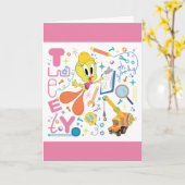 CARTE BUGS BUNNY BUILDERS™| TWEETY™ (Fleur jaune)