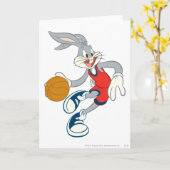 Carte BUGS BUNNY™ Dribblant à Travers la Concurrence (Fleur jaune)
