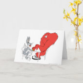 Carte BUGS BUNNY™ et Gossamer 2 (Fleur jaune)