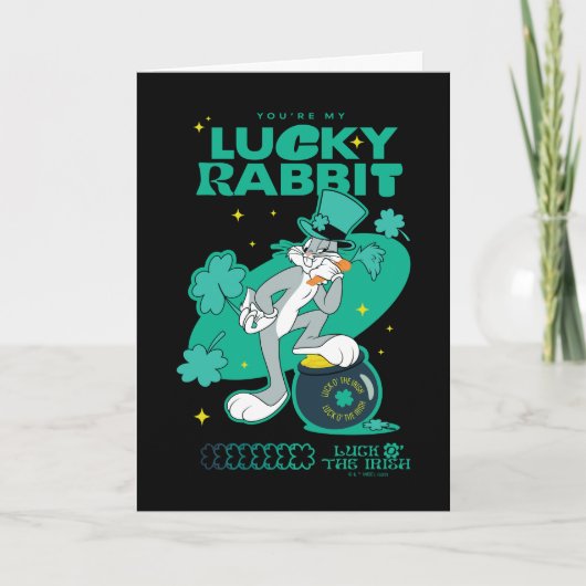 Carte BUGS BUNNY™ Lucky Rabbit (Devant)