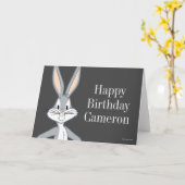 Carte BUGS BUNNY™ | Regard de lapin (Fleur jaune)