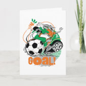 Carte BUGS BUNNY™ Soccer objectif (Devant)