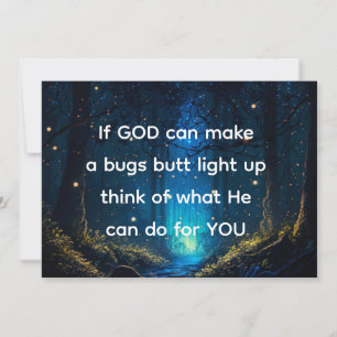 Carte Bugs Butt Light Up Firefly Lightning bug