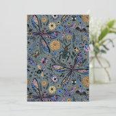 Carte Bugs de Doodle sur le gris de latte (Debout devant)