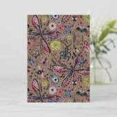 Carte Bugs de Doodle sur mocha brown (Debout devant)