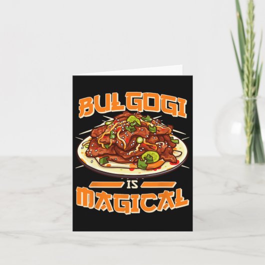 Carte Bulgogi est magique drôle déclaration coréenne Foo (Devant)