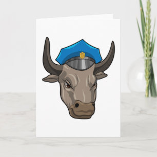Carte Bull agent de police Police