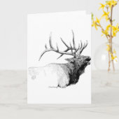 Carte Bull Elk (Fleur jaune)
