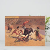 Carte Bull Fight in Mexico (par Frederic Remington) (Debout devant)