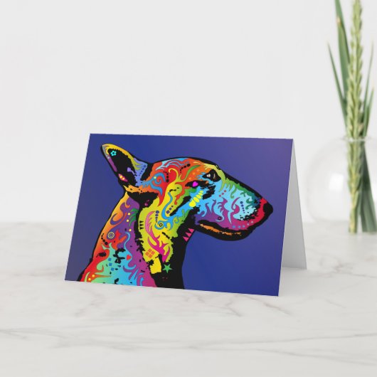 Carte Bull-terrier (Devant)