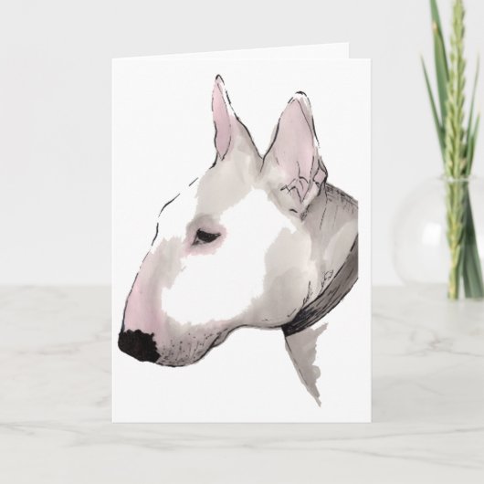 Carte Bull-terrier anglais (Devant)