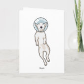 Carte Bull Terrier Espace (Dos)