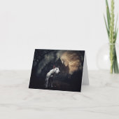 Carte Bull Terrier Halloween effroi (Devant)